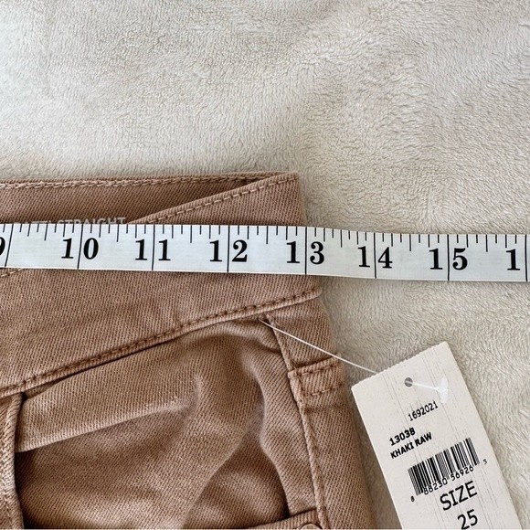 Patti High Rise Straight Leg Jeans In Teddy Taupe size 25 - Picture 11 of 14